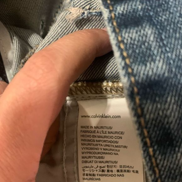 CALVIN KLEIN SLIM STRAIGHT DENIM WAIST 32 - Picture 5 of 8